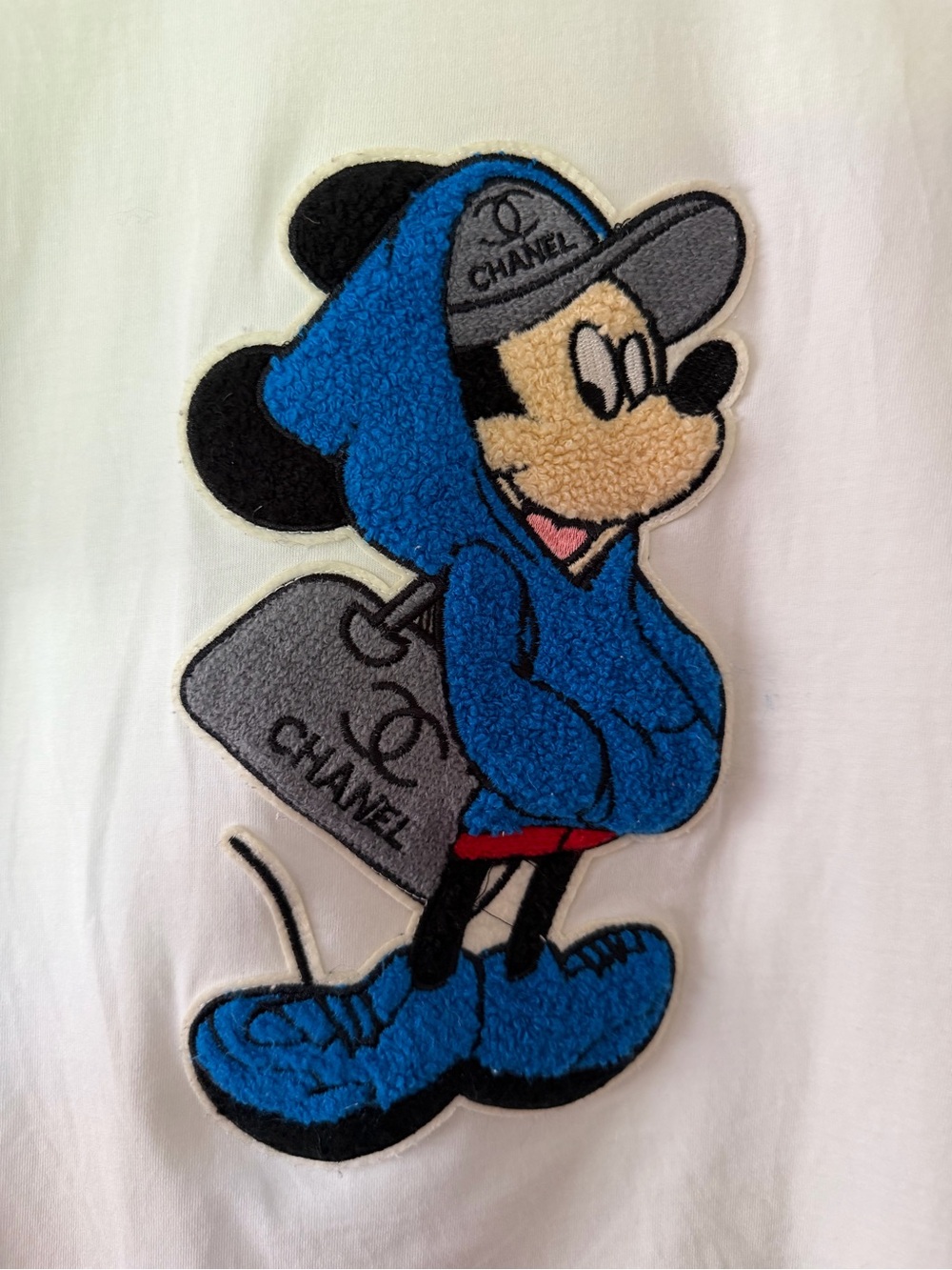 CHANEL Mickey Mouse Crewneck T-Shirt